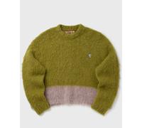 Brain Dead Super Hairy Boxy Knit Sweater men Pullovers green in taglia:M