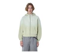 Brain Dead, ,Sweatshirts & Hoodies ,Uomo ,Beige ,2XL Padded Elbow Zip-Up Hoodie