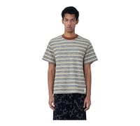 Brain Dead - T-shirt girocollo a righe - - Tops - Uomo - Beige - S