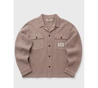 Brain Dead WAFFLE BUTTON FRONT SHIRT men Longsleeves beige in taglia:L