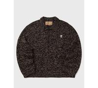 Brain Dead Waffle Pullover Sweater men Half-Zips grey in taglia:L