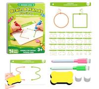 Brain Development Card Game - Educational Logic Learning Toy | 20 Pezzi di Training Range Cards for Hand Coordination, Left and Right Brain Development, Critical Thinking, Kids and Adults