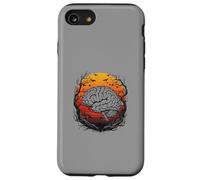 Brain drain gotico tramonto design per pensatori e creativi Custodia per iPhone SE (2020) / 7/8