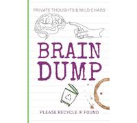 Brain Dump, Please Recycle If Found: Anxiety Relief Writing Funny Notebook for Random Thoughts, Chaos & Genius Ideas, Wide Ruled, 100 Pages