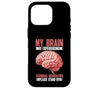 Brain Experiencing Tech Issues Please Stand By Custodia per iPhone 16 Pro