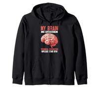 Brain Experiencing Tech Issues Please Stand By Felpa con Cappuccio