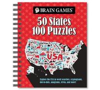 Brain Games - 50 States 100 Puzzles (Anello, filo) Brain Games