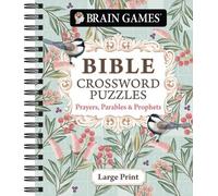 Brain Games - Bible Crossword Puzzles: Prayers, Parables & Prophe (Anello, filo)