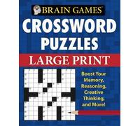 Brain Games - Crossword Puzzles - Large Print (Blue) (Anello, filo) Brain Games