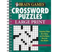 Brain Games - Crossword Puzzles - Large Print (Green) (Anello, filo)