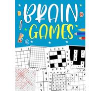 Brain Games For Kids Ages 10-12 Years Old: Activity Puzzle Book For Kids Includes Word Search, Word Scramble, Number Place, Math, Tic Tac Toe, Coloring, Mazes And More!