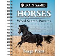 Brain Games - Horses Word Search Puzzles - Large Print + a Fact with Every Puzzle