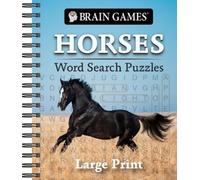 Brain Games - Horses Word Search Puzzles - Large Print (Anello, filo)