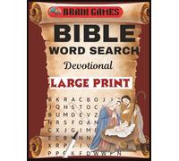 Brain Games - Large Print Bible Word Search Devotional: Words of Jesus: Over 50 peace of mind bible puzzles with solutions included in the book to stimulate your mind and build your faith