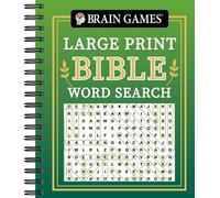 Brain Games - Large Print Bible Word Search (Green) (Anello, filo)