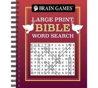 Brain Games - Large Print Bible Word Search (Red) (Anello, filo)
