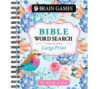 Brain Games - Large Print Bible Word Search: The Words of Jesus (Anello, filo)