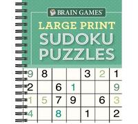 Brain Games - Large Print Sudoku Puzzles (Green) (Anello, filo)