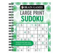 Brain Games - Large Print Sudoku (Swirls) (Anello, filo) Brain Games Large Print
