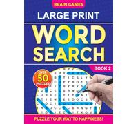 Brain Games Large Print Word Search | Book 02: 50+ Fun Puzzles to Boost Brain Power | Relax and Train Your Mind | 64 Pages of Word Challenges