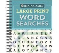 Brain Games - Large Print Word Searches (Teal) (Anello, filo)
