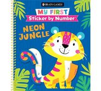 Brain Games - My First Sticker by Number: Neon Jungle (for Kids A (Anello, filo)
