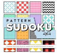 Brain Games - Pattern Sudoku Puzzles 4x4: Sudoku puzzles suitable for all ages
