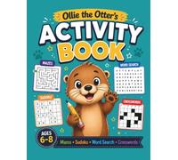 Brain Games & Puzzle Activity Book for Kids Ages 6-8: Mazes, Word Search, Crossword Puzzles & Sudoku