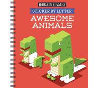 Brain Games - Sticker by Letter: Awesome Animals (Sticker Puzzles (Anello, filo)