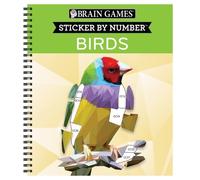 Brain Games - Sticker by Number: Birds (42 Images to Sticker) (Anello, filo)