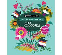 Brain Games - Sticker by Number: Blooms (24 Images to Sticker) (Tascabile)
