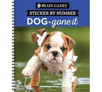 Brain Games - Sticker by Number: Dog-Gone It (28 Images to Sticke (Anello, filo)
