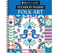 Brain Games - Sticker by Number: Folk Art (Anello, filo)