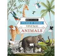 Brain Games - Sticker by Number - Vintage: Animals (28 Images to Sti (Tascabile)
