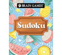 Brain Games - Take-Along - Sudoku Summer-Themed Fruit Design Portable Puzzle Book