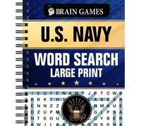 Brain Games - U.S. Navy Word Search - Large Print (Anello, filo)