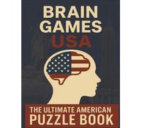 Brain Games USA - The Ultimate American Puzzle Book: 500+ fun & challenging USA themed Large Print Puzzles, including Crosswords, Trivia, Cryptograms, Word Searches, Rebus, Sudoku & more. 8.5"x11", 150 pages. The perfect gift for adults, seniors & teens.
