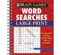 Brain Games - Word Searches - Large Print (Red) (Anello, filo)