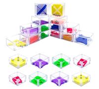 Brain Maze Game - Gioco Rompicapo Per Bambini | Giocattolo Rotolante Con Perline 3D | Labirinto Cubo Equilibrio Rompicapo Da 24 Pezzi | Per Il Gioco Sensoriale Per Feste Viaggi Studenti Bambini