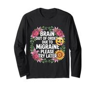 Brain out of Order Due To Migraine Please Try Later - Maglia a Manica