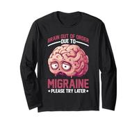 Brain Out Of Order Due To Migraine Please Try Later - Maglia a Manica