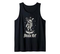 Brain Rot Astronauta Grafica Surreale Spazio Gamer Meme Regalo Canotta