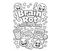 Brain Rot Coloring Book