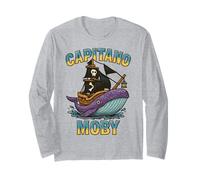 Brain Rot Kids Meme Italian Brainrot Capitano Moby Maglia a Manica