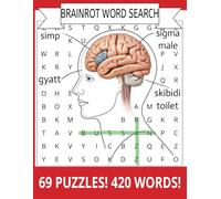 Brain rot word search book