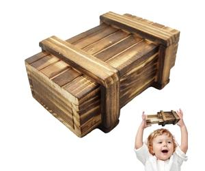 Brain Teaser Lock Box, valigetta puzzle in legno, giocattolo con scomparto segreto, scatola regalo interattiva 3D Challenge per bambini e adulti, per intrattenere le abilità motorie