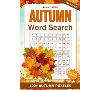 Brain-Teasing Autumn Word Search: 100+ Cozy Autumn Puzzles | Brain-Boosting Easy to Hard Puzzles | 6 x 9 Inches | Seasonal Harvest and Stress Relief