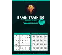 Brain Training Puzzles for Adults: Beginner Edition: 00 Large Print Sudoku and Word Search Puzzles with Full Solutions and Word Definitions - Daily Brain Workout for Beginners