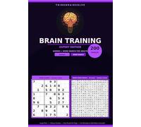 Brain Training Puzzles for Adults: Expert Edition: 200 Large Print Very Hard Sudoku and Word Search Puzzles with Full Solutions and Word Definitions - Elite Daily Brain Training