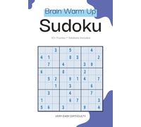 Brain Warm Up Sudoku Puzzle Book for Adults - Very Easy Difficulty: Quick Gentle Sudoku Puzzles | Perfect Daily Brain Warm Up for Beginners | 6x9 inches, 110 Pages | 50+ Puzzles | Solutions Included